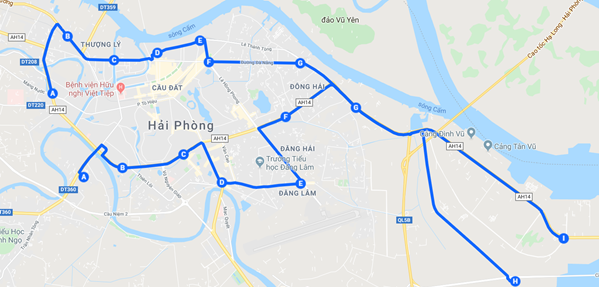 bus route map DEEP C industrial zones 